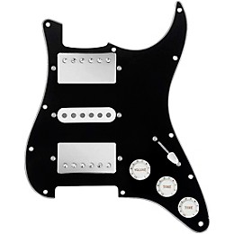 920d Custom HSH Loaded Pickguard for Stratocaster With Nickel Smoothie Humbuckers, White Texas Vintage Pickups and S5W-HSH Wiring Harness Black