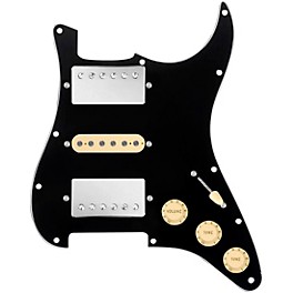 ... 920d Custom HSH Loaded Pickguard for Stratocaster With Nickel Smoothie Humbuckers, Aged White Texas Vintage Pickups and S5W-HSH Wiring Harness Black