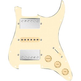 ... 920d Custom HSH Loaded Pickguard for Stratocaster With Nickel Smoothie Humbuckers, Aged White Texas Vintage Pickups and S5W-HSH Wiring Harness Aged White