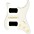 ... 920d Custom HSH Loaded Pickguard for Stratocaster With Uncovered Smoothie Humbuckers, Aged White Texas Vintage Pickups and S5W-HSH Wiring Harness Parchment