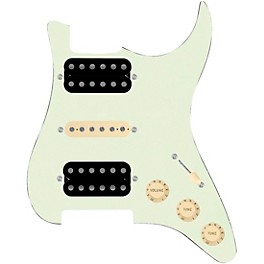 ... 920d Custom HSH Loaded Pickguard for Stratocaster With Uncovered Smoothie Humbuckers, Aged White Texas Vintage Pickups and S5W-HSH Wiring Harness Mint Green