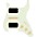 ... 920d Custom HSH Loaded Pickguard for Stratocaster With Uncovered Smoothie Humbuckers, Aged White Texas Vintage Pickups and S5W-HSH Wiring Harness Mint Green