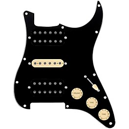 ... 920d Custom HSH Loaded Pickguard for Stratocaster With Uncovered Smoothie Humbuckers, Aged White Texas Vintage Pickups and S5W-HSH Wiring Harness Black