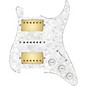920d Custom HSH Loaded Pickguard for Stratocaster With Gold Smoothie Humbuckers, White Texas Vintage Pickups and S5W-HSH Wiring Harness White Pearl thumbnail