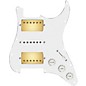 920d Custom HSH Loaded Pickguard for Stratocaster With Gold Smoothie Humbuckers, White Texas Vintage Pickups and S5W-HSH Wiring Harness White thumbnail