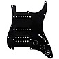 920d Custom HSS Loaded Pickguard For Strat With An Uncovered Smoothie Humbucker, Black Texas Vintage Pickups and Black Knobs Black thumbnail