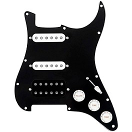 ... 920d Custom HSS Loaded Pickguard For Strat With An Uncovered Smoothie Humbucker, White Texas Vintage Pickups, White Knobs Black