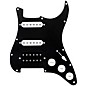 920d Custom HSS Loaded Pickguard For Strat With An Uncovered Smoothie Humbucker, White Texas Vintage Pickups, White Knobs Black thumbnail