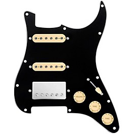 ... 920d Custom HSS Loaded Pickguard For Strat With A Nickel Smoothie Humbucker, Aged White Texas Vintage Pickups and Aged White Knobs Black