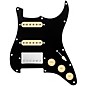 920d Custom HSS Loaded Pickguard For Strat With A Nickel Smoothie Humbucker, Aged White Texas Vintage Pickups and Aged White Knobs Black thumbnail