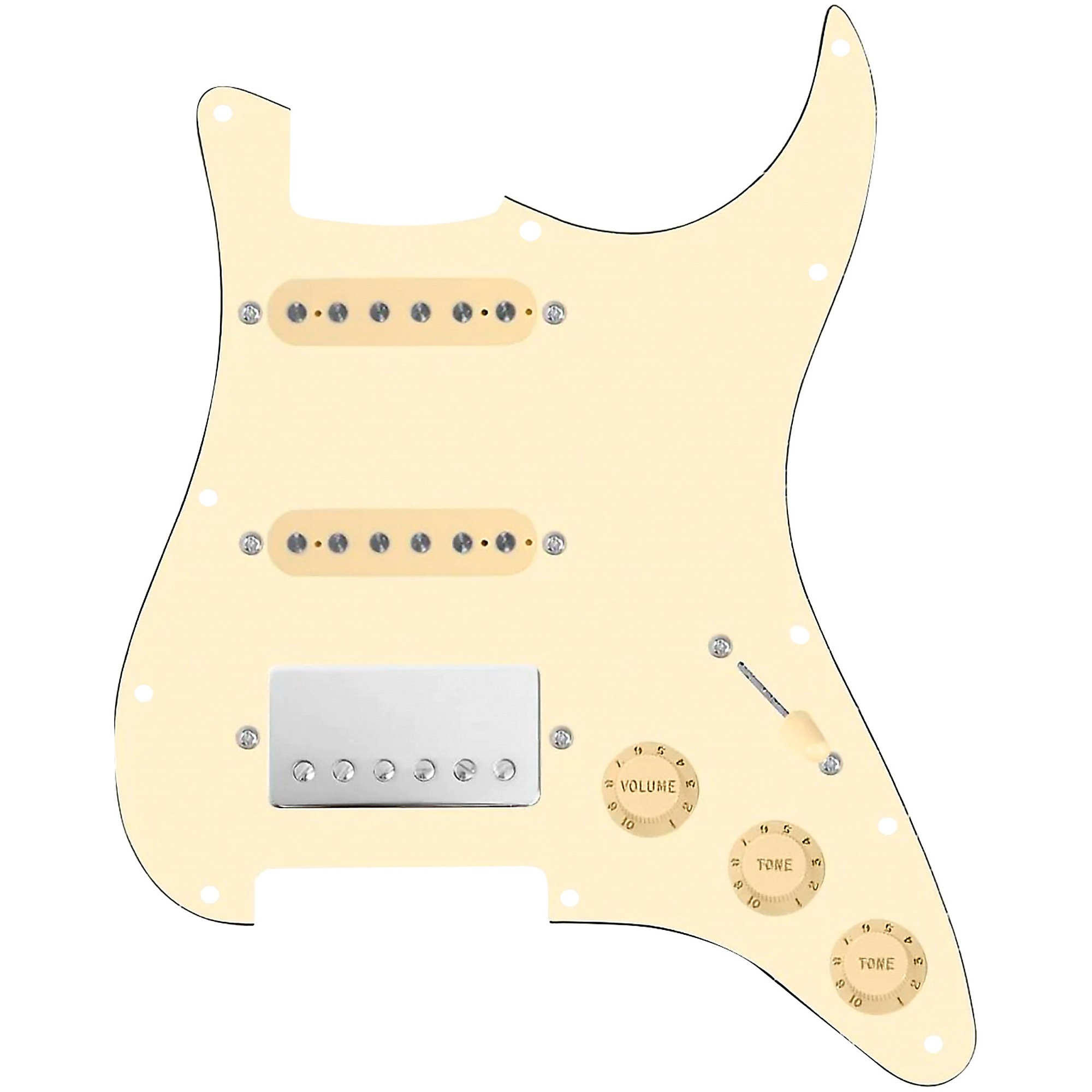 Fender American Standard Strat Pickguard 11 Hole 1HB/2SC Black