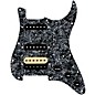 920d Custom HSS Loaded Pickguard For Strat With An Uncovered Roughneck Humbucker, Black Texas Growler Pickups and Black Knobs Black Pearl thumbnail