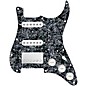 920d Custom HSS Loaded Pickguard For Strat With A Nickel Smoothie Humbucker, White Texas Vintage Pickups and White Knobs Black Pearl thumbnail