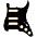 ... 920d Custom HSS Loaded Pickguard For Strat With An Uncovered Roughneck Humbucker, Aged White Texas Growler Pickups and Black Knobs Black