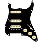 920d Custom HSS Loaded Pickguard For Strat With An Uncovered Roughneck Humbucker, Aged White Texas Growler Pickups and Black Knobs Black thumbnail