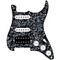 920d Custom HSS Loaded Pickguard For Strat With An Uncovered Cool Kids Humbucker, White Texas Grit Pickups and Black Knobs Black Pearl thumbnail
