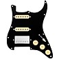 920d Custom HSS Loaded Pickguard For Strat With A Nickel Cool Kids Humbucker, Aged White Texas Grit Pickups and Black Knobs Black thumbnail