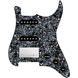 ... 920d Custom HSS Loaded Pickguard For Strat With A Nickel Smoothie Humbucker, Black Texas Vintage Pickups and Black Knobs Black Pearl