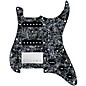 920d Custom HSS Loaded Pickguard For Strat With A Nickel Smoothie Humbucker, Black Texas Vintage Pickups and Black Knobs Black Pearl thumbnail
