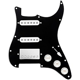 ... 920d Custom HSS Loaded Pickguard For Strat With A Nickel Cool Kids Humbucker, White Texas Grit Pickups and Black Knobs Black