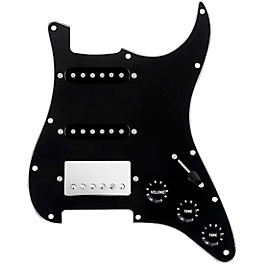 ... 920d Custom HSS Loaded Pickguard For Strat With A Nickel Cool Kids Humbucker, Black Texas Grit Pickups and Black Knobs Black