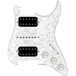 ... 920d Custom HSH Loaded Pickguard for Stratocaster With Uncovered Smoothie Humbuckers, White Texas Vintage Pickups and S5W-HSH Wiring Harness White Pearl