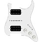 Open Box 920d Custom HSH Loaded Pickguard for Stratocaster With Uncovered Smoothie Humbuckers, White Texas Vintage Pickups and S5W-HSH Wiring Harness Level 1 White thumbnail