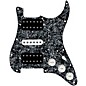 920d Custom HSH Loaded Pickguard for Stratocaster With Uncovered Smoothie Humbuckers, White Texas Vintage Pickups and S5W-HSH Wiring Harness Black Pearl thumbnail
