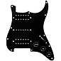 920d Custom HSH Loaded Pickguard for Stratocaster With Uncovered Smoothie Humbuckers, Black Texas Vintage Pickups and S5W-HSH Wiring Harness Black thumbnail