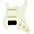 ... 920d Custom HSS Loaded Pickguard For Strat With An Uncovered Smoothie Humbucker, Aged White Texas Vintage Pickups and Aged White Knobs Mint Green