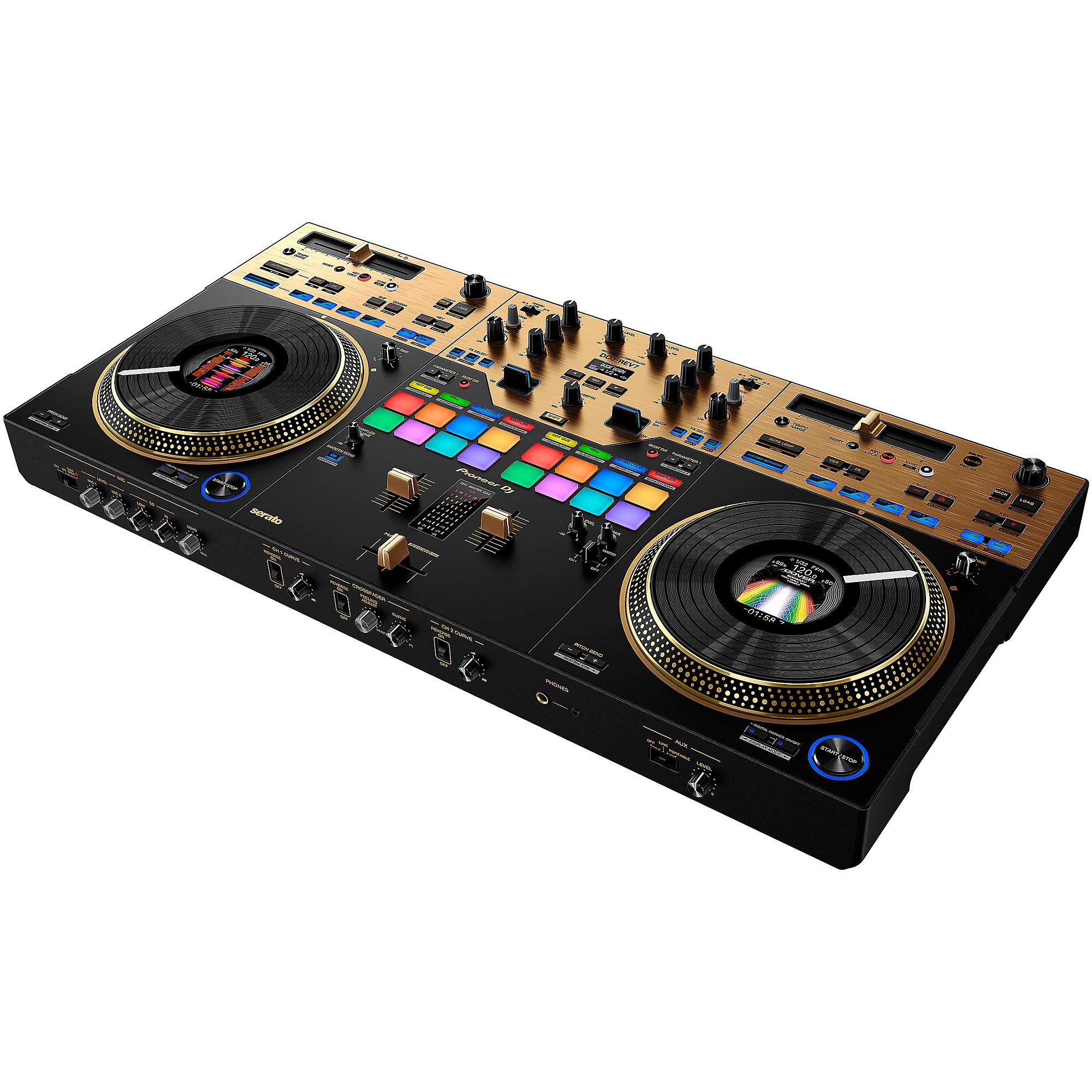 Pioneer DJ DDJ-REV7-N and Decksaver Cover Bundle | Guitar Center