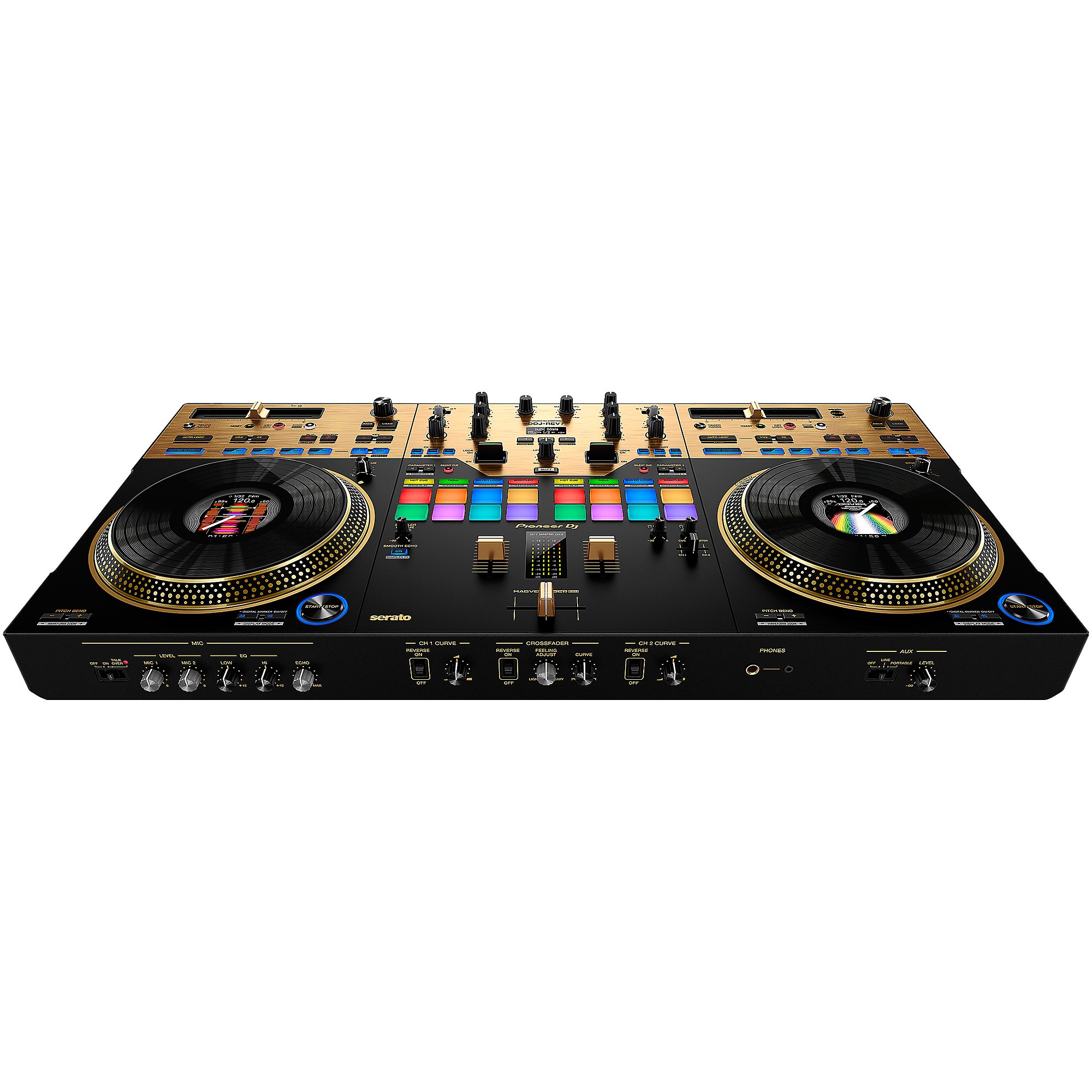 Pioneer DJ DDJ-REV7-N and Decksaver Cover Bundle | Guitar Center