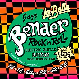 La Bella BJ1252 Jazz Bender Electric Guitar Strings With Wound 3rd 12 - 52