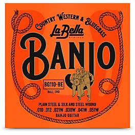 La Bella BG110 Banjo Guitar Strings With Ball Ends