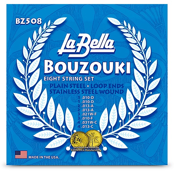 La Bella BZ508 Bouzouki 8-String Set