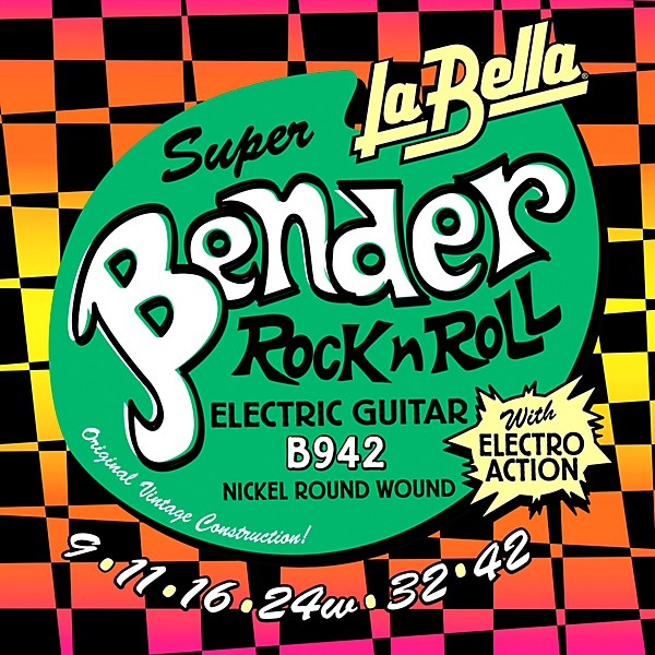 La Bella Bender Rock n Roll Electric Guitar Strings 09 - 42