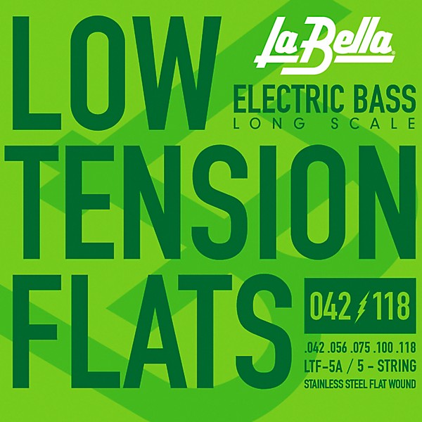 La Bella LTF-5A Low Tension Flexible Flats 5-String Set 43 - 118