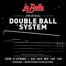 La Bella S300 Double Ball System 5-String Bass Strings 45 - 128