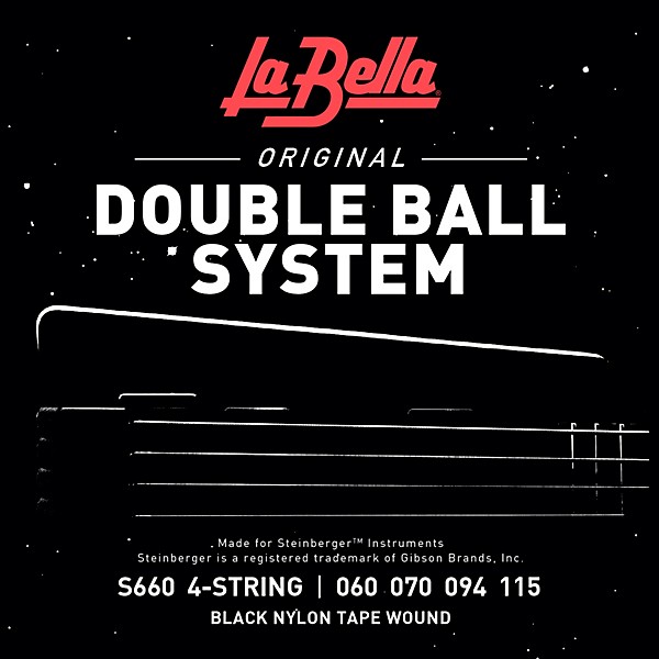 La Bella S660 Double-Ball System Tape-Wound Bass Strings Light (60 - 115)