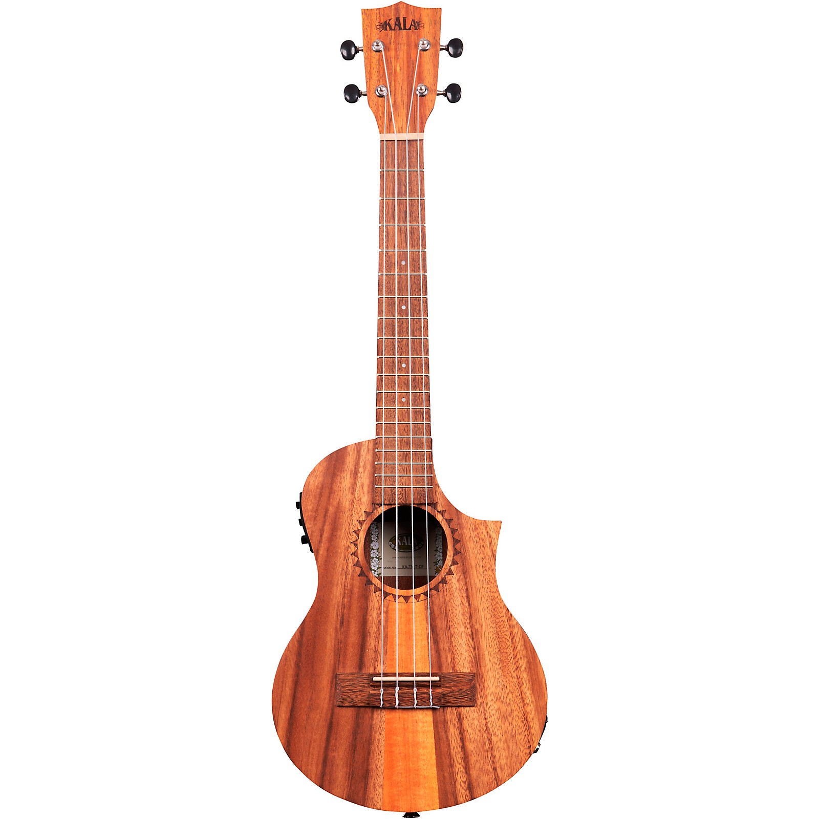 Kala Teakwood TriTop Tenor AcousticElectric Ukulele Guitar Center