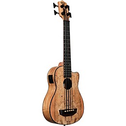 Kala Spalted Maple Acoustic-Electric U-Bass