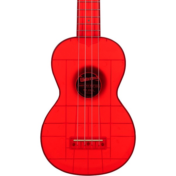 Kala KA-WMT Soprano Waterman Ukulele Transparent Maritime Red