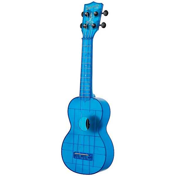 Kala KA-WMT Soprano Waterman Ukulele Transparent Cobalt Blue