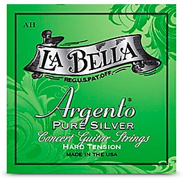 La Bella AH Argento Pure Silver Concert Guitar Strings Hard Tension