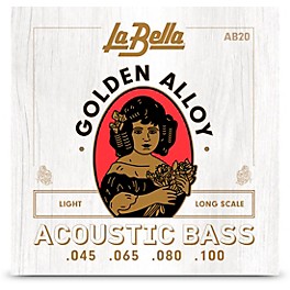 La Bella Golden Alloy Long Scale Acoustic Bass Str... La Bella Golden Alloy Long Scale Acoustic Bass Strings Light (45 - 100)