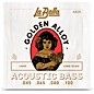 La Bella Golden Alloy Long Scale Acoustic Bass Strings Light (45 - 100) thumbnail