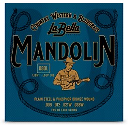 La Bella 880 Phosphor Bronze Mandolin Strings - Light