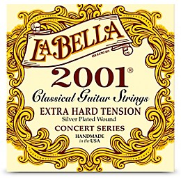 La Bella 2001 Series Classical Guitar Strings Extra Hard