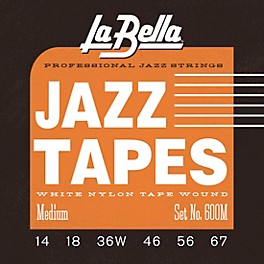 La Bella 600 White Jazz Tapes Medium (14 - 67) La Bella 600 White Jazz Tapes Medium (14 - 67)