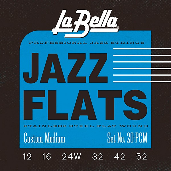 La Bella 20P Jazz Flats Custom Medium 12-52